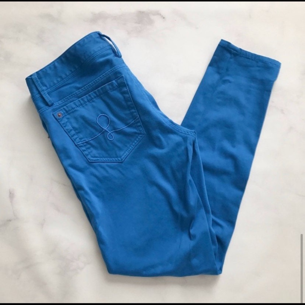 NWT. Lilly Pulitzer Skinny Mini Blue Jeans - Picture 2 of 5